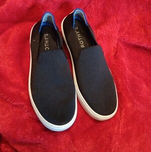 Rothy's The Slip On BlackTextile Low Top Lifestyle Sneakers Women’s US 8